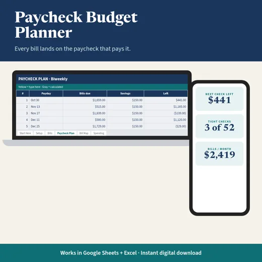 Paycheck Budget Planner
