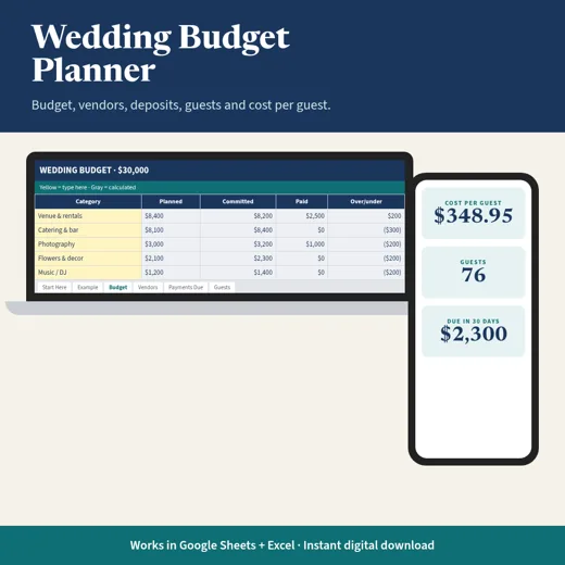 Wedding Budget Planner